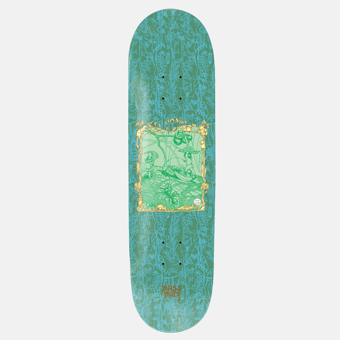 Pass~Port May Gibbs Scribblegum 8.25&quot; Deck Grün Bild 1