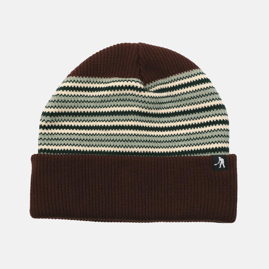 Pass~Port Striped Organic Knit Beanie - Black Schwarz Bild 1