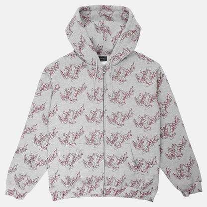 Pass~Port Trumpet Zip Hoodie - Ash Grau Bild 1