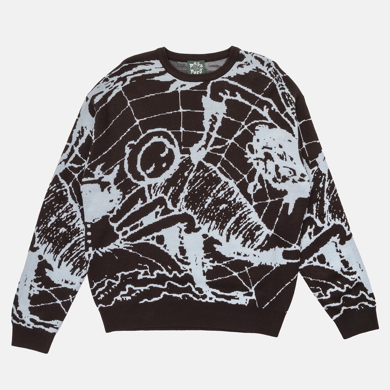 Pass~Port Webbed Bed Knit Sweater - Baby Blue Schwarz Bild 1