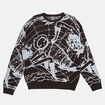 Pass~Port Webbed Bed Knit Sweater - Baby Blue Schwarz Bild 1