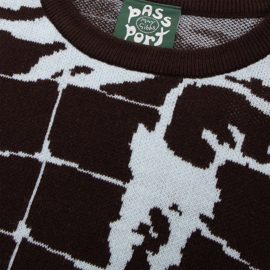 Pass~Port Webbed Bed Knit Sweater - Baby Blue Schwarz Bild 2