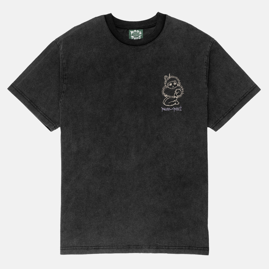 Pass~Port Webbed Bed T-Shirt - Acid Black Schwarz Bild 2