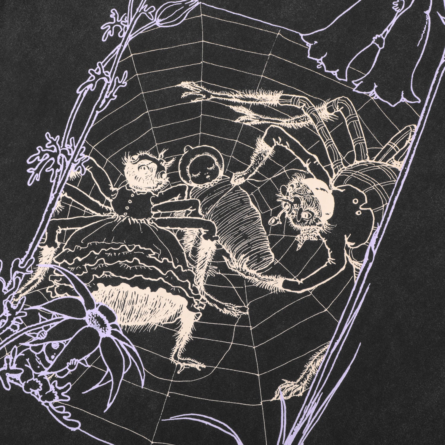 Pass~Port Webbed Bed T-Shirt - Acid Black Schwarz Bild 3