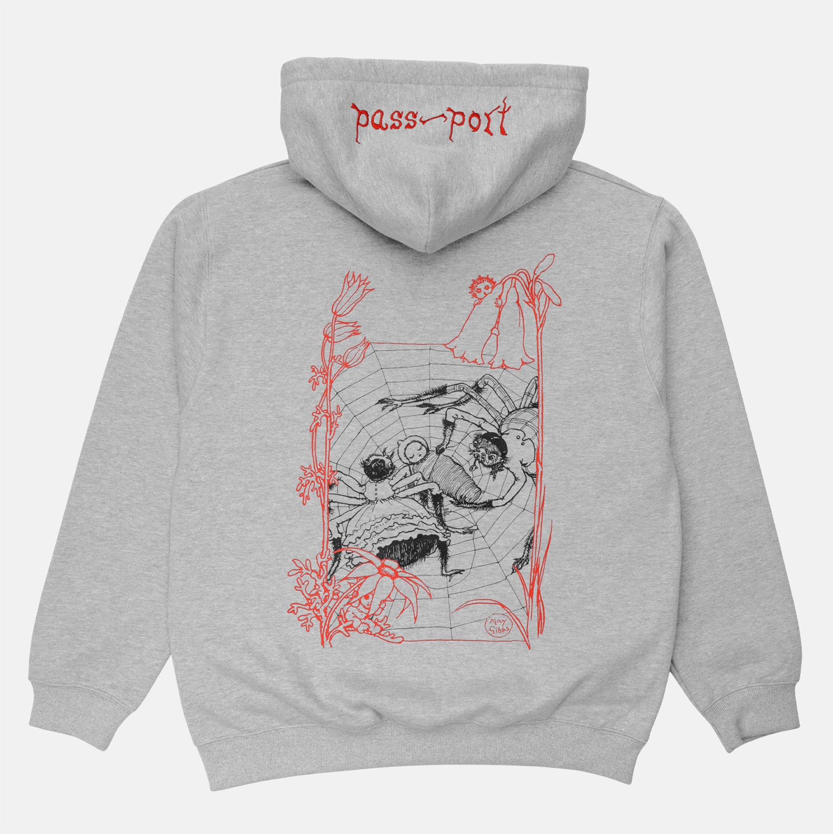 Pass~Port Webbed Bed Zip-Hoodie - Ash Grau Bild 1