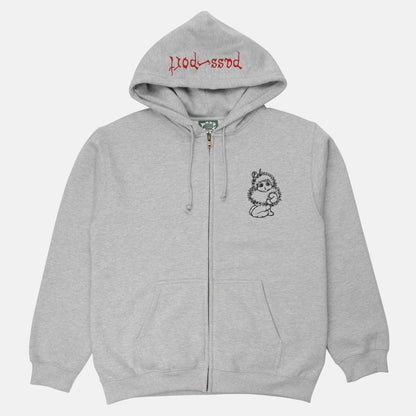 Pass~Port Webbed Bed Zip-Hoodie - Ash Grau Bild 2