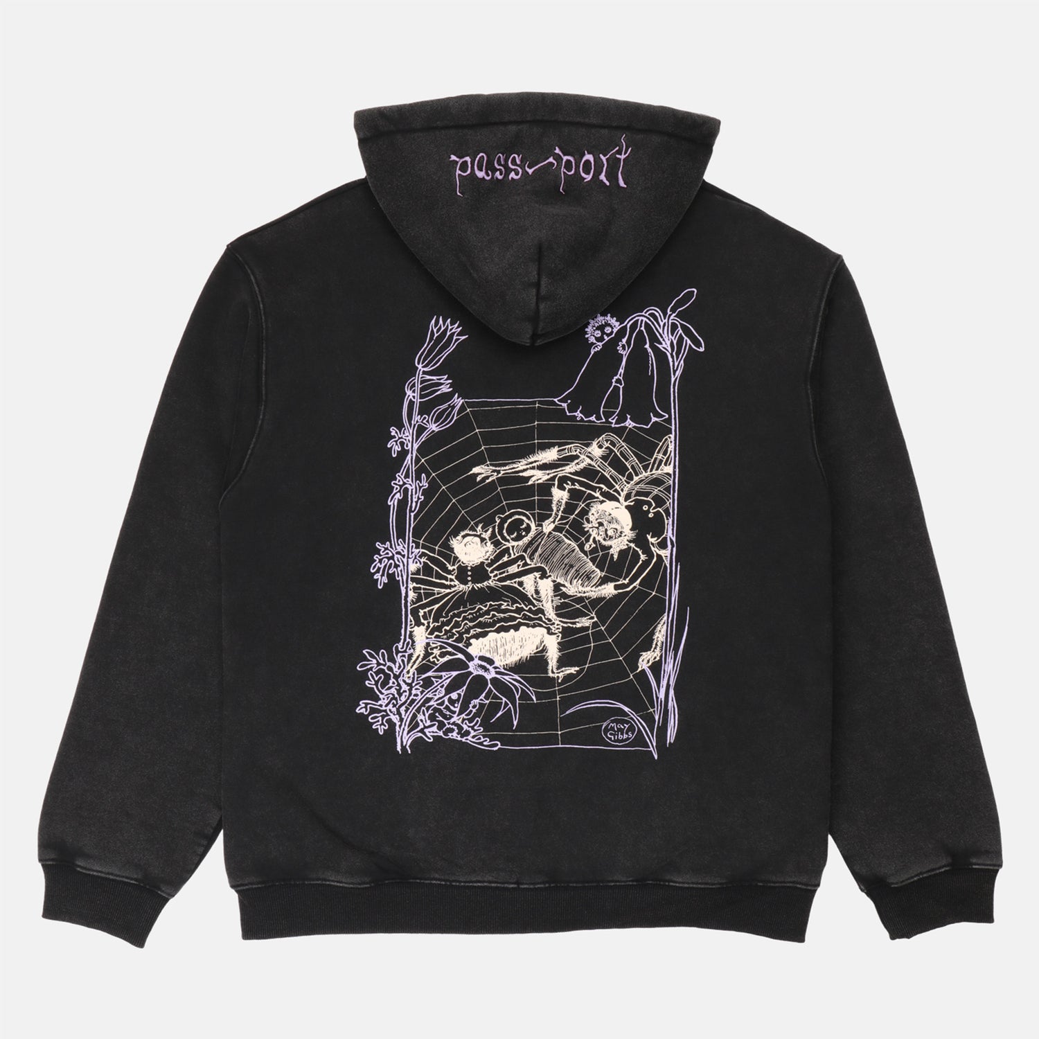 Pass~Port Webbed Bed Zip-Hoodie - Black Schwarz Bild 1