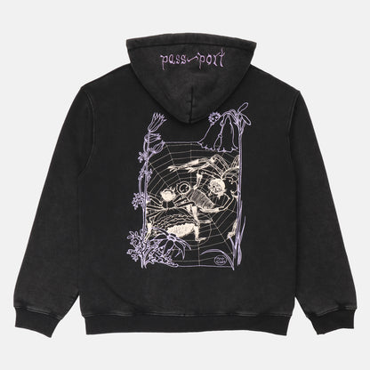 Pass~Port Webbed Bed Zip-Hoodie - Black Schwarz Bild 1