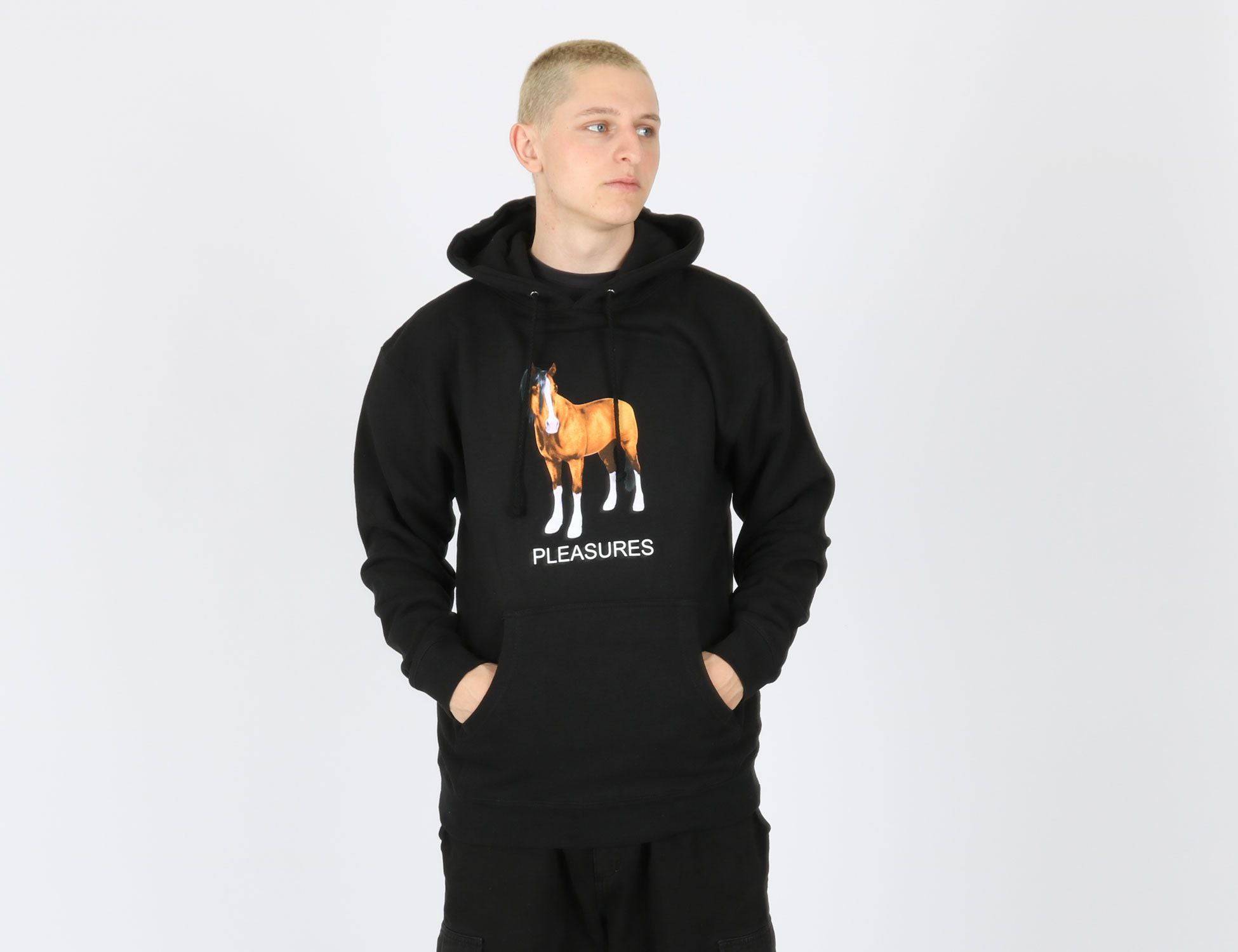 Pleasures Now Death Hoodie - Black - Blowout Skateshop