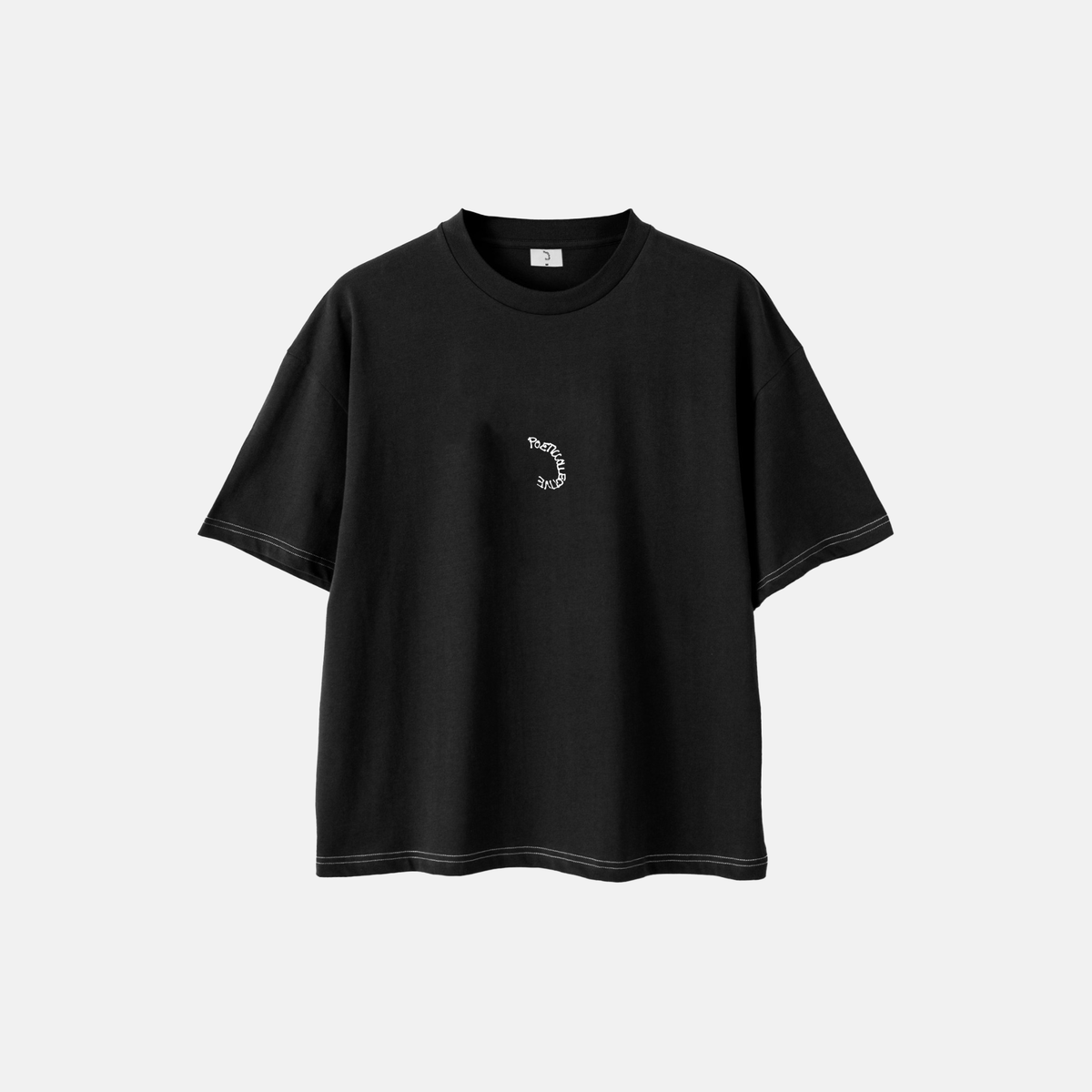 Poetic Collective Premium Spray T-Shirt - Black / White – Produktansicht