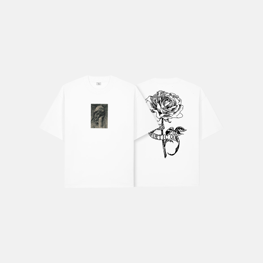 Poetic Collective Thinking About You T-Shirt - White – Produktansicht