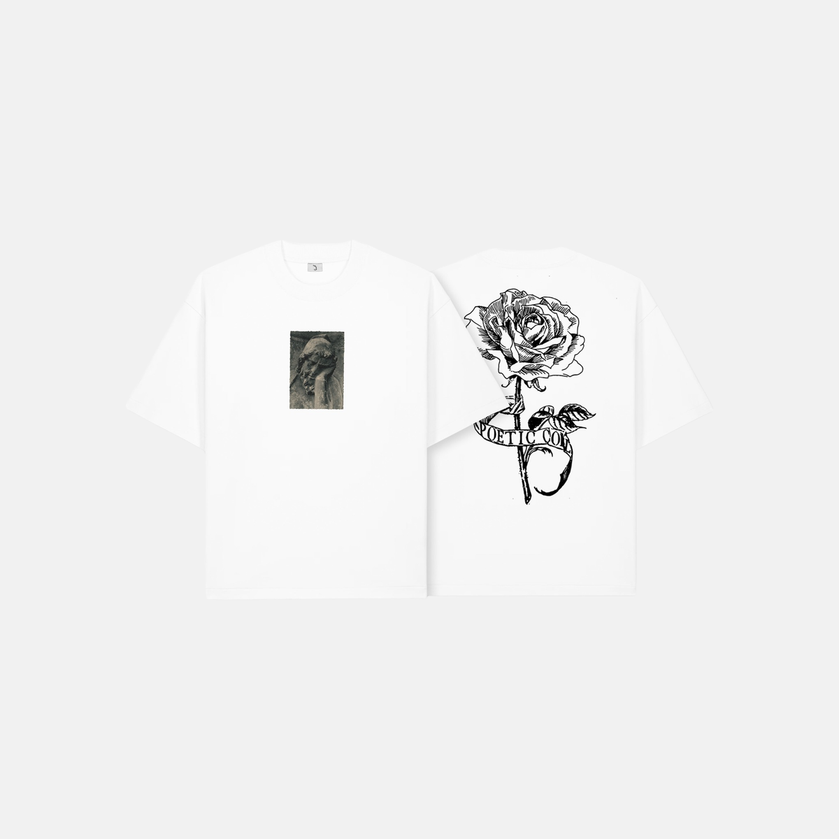 Poetic Collective Thinking About You T-Shirt - White – Produktansicht