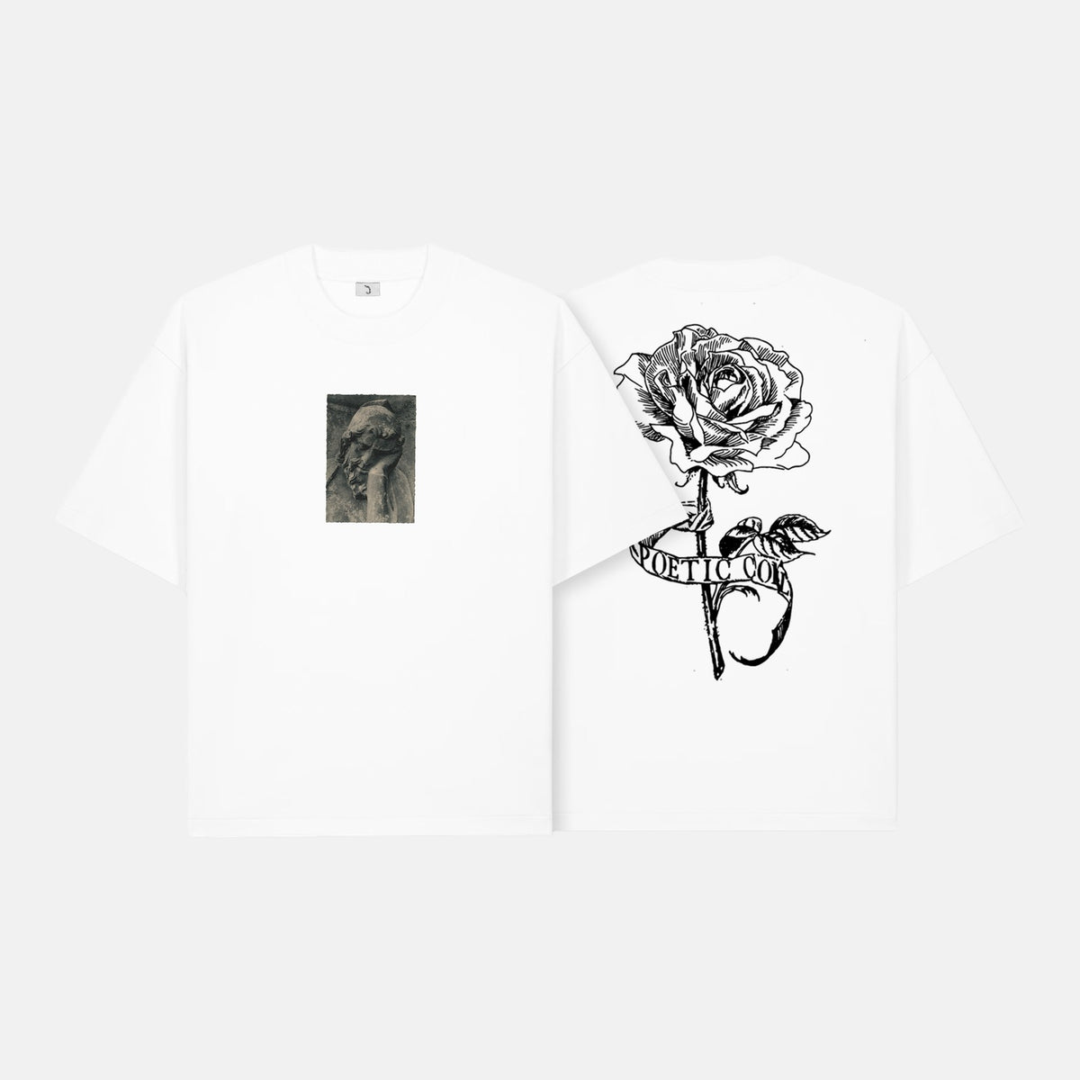 Poetic Collective Thinking About You T-Shirt - White – Produktansicht