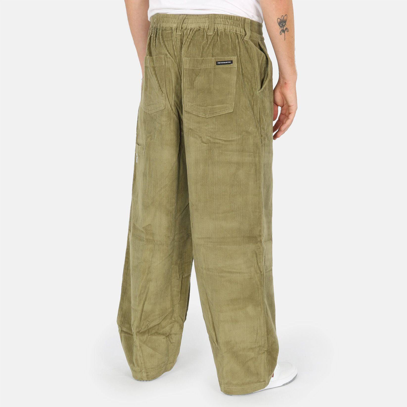 Poetic Collective Ballon Corduroy Pant - Olive Green - Blowout Skateshop