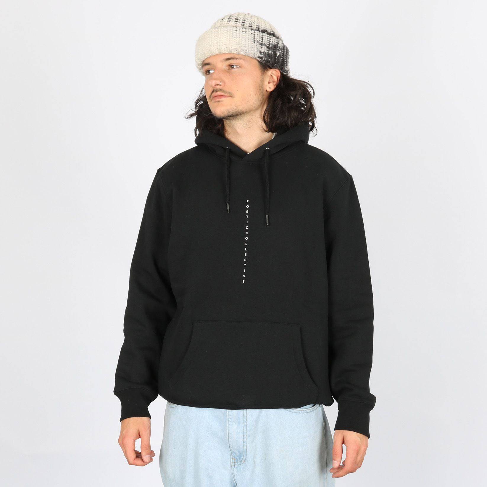 Poetic Collective Flower Hoodie - Black - Blowout Skateshop