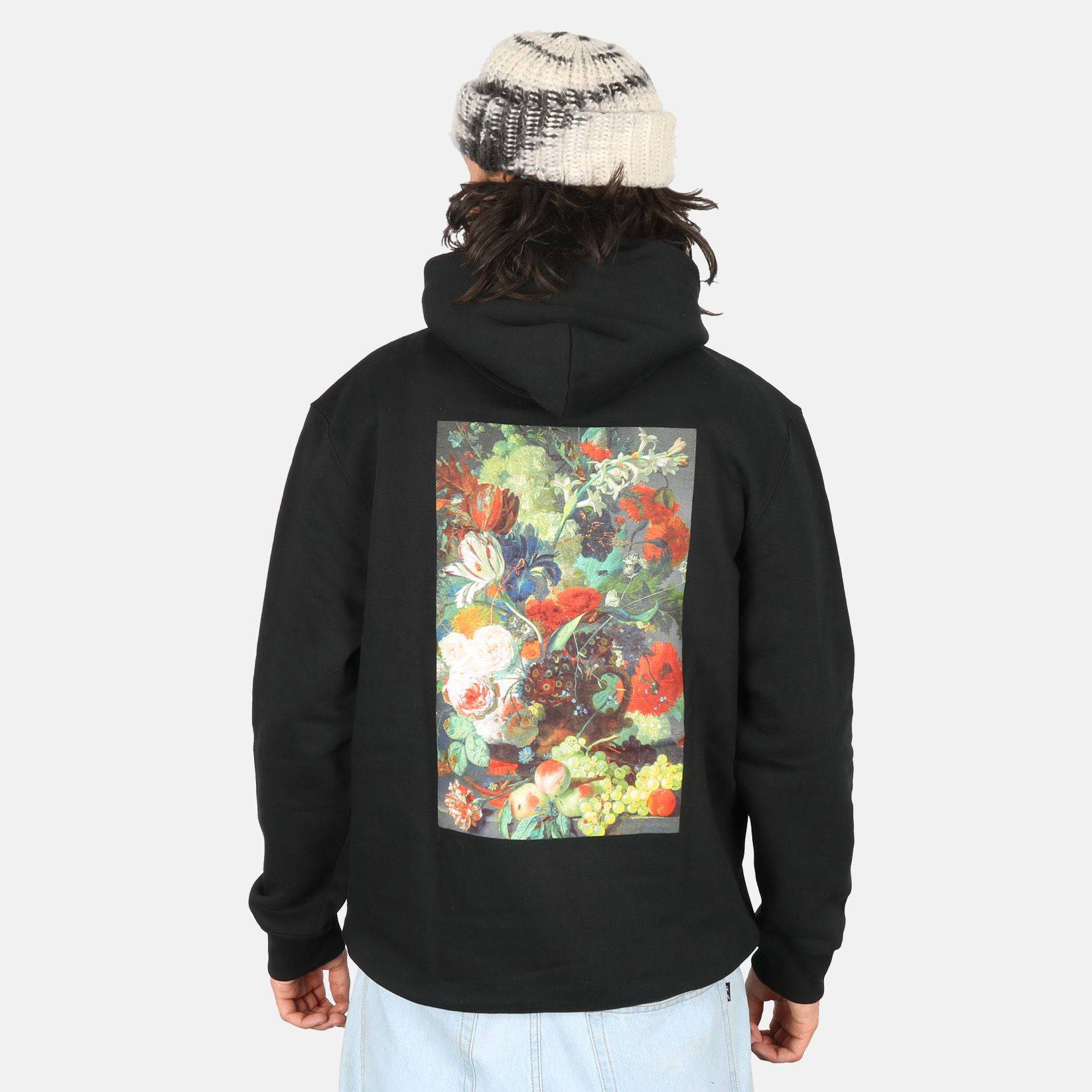 Poetic Collective Flower Hoodie - Black - Blowout Skateshop