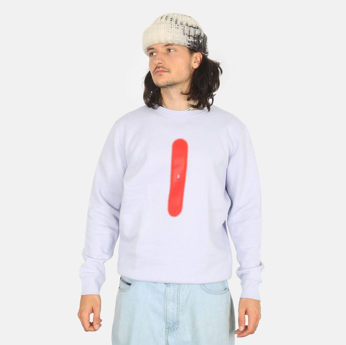 Poetic Collective Neon Spray Crewneck Sweatshirt - Purple - Blowout Skateshop