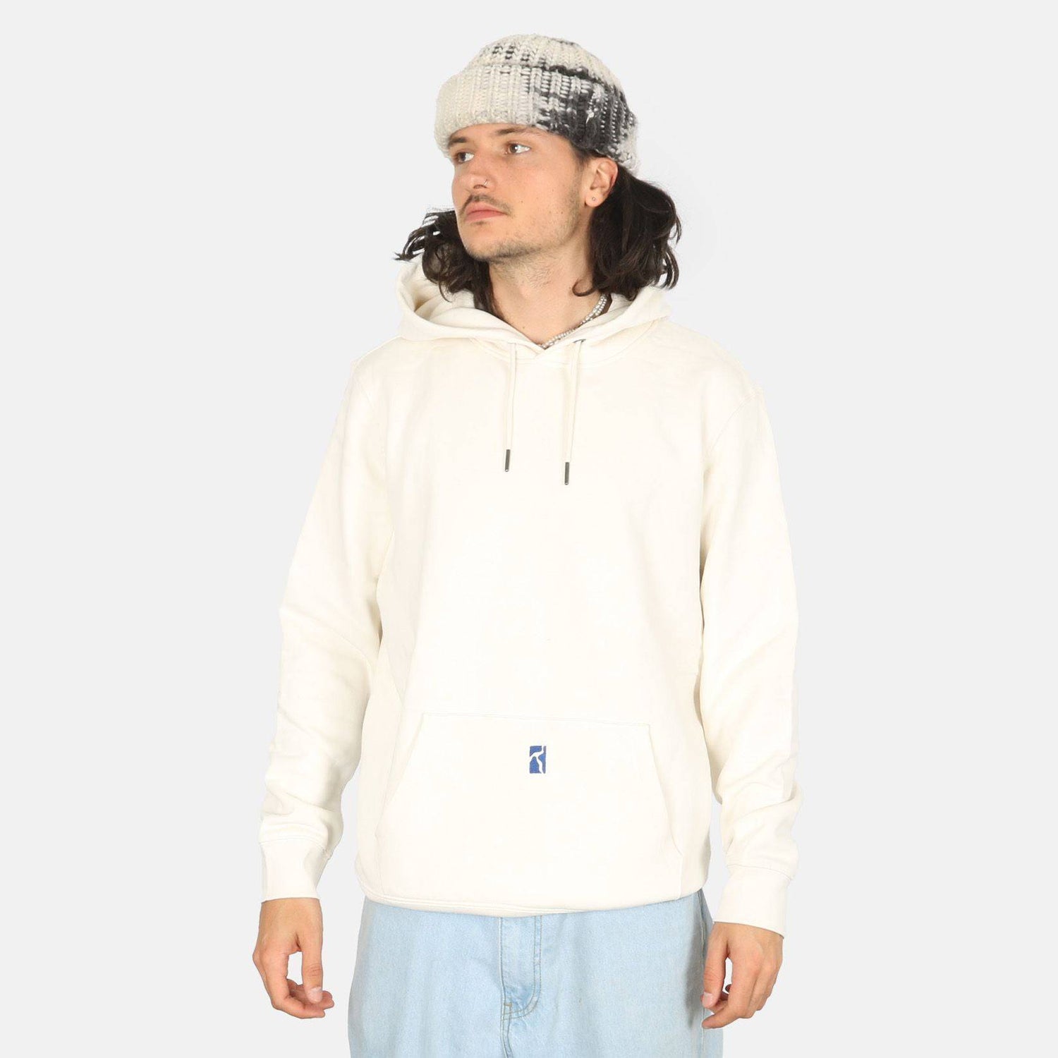 Poetic Collective Strokes Hoodie - Ivory - Blowout Skateshop