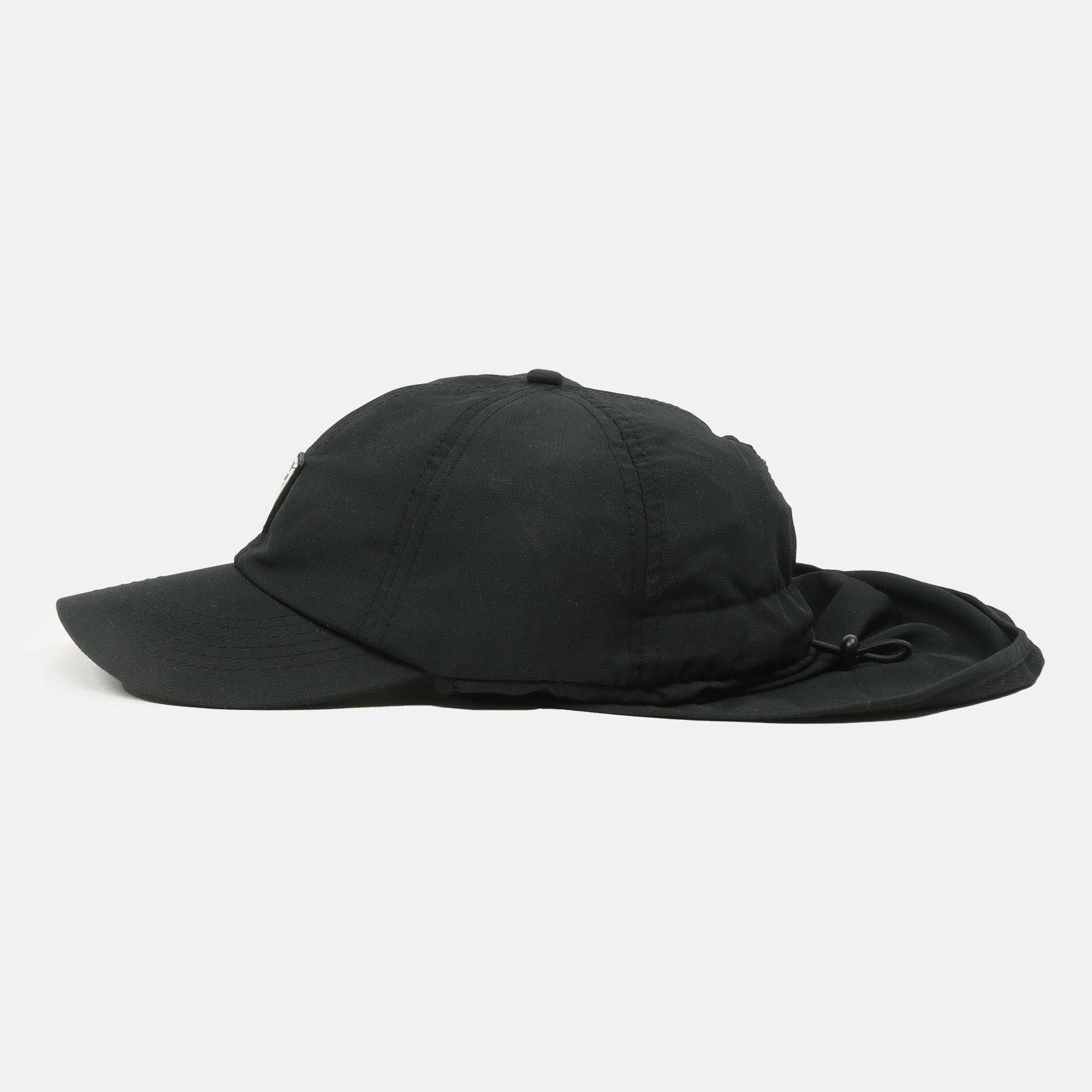 Poetic Collective Sun Flap Cap - Black - Blowout Skateshop