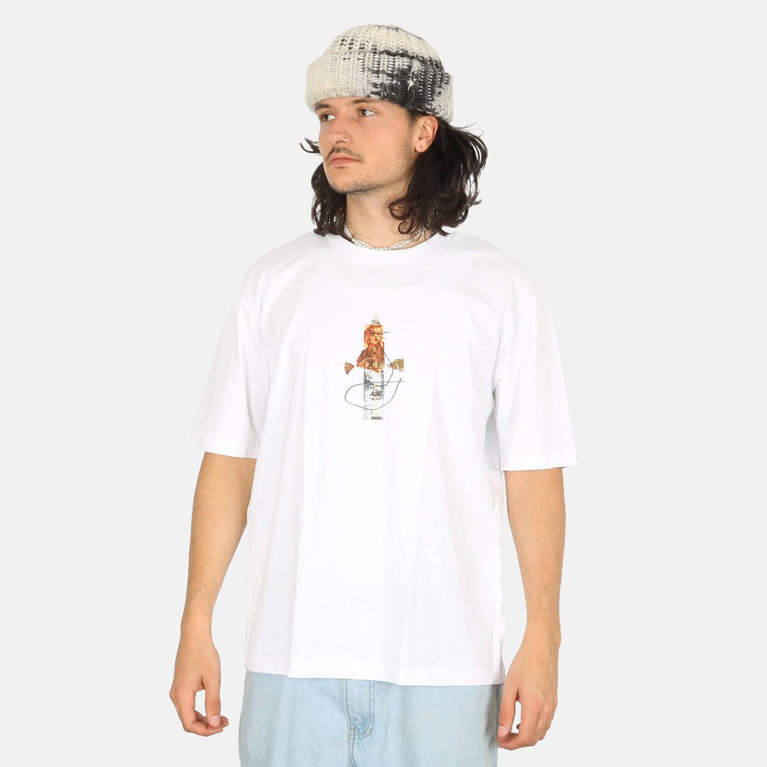 Poetic Collective World T-Shirt - White - Blowout Skateshop