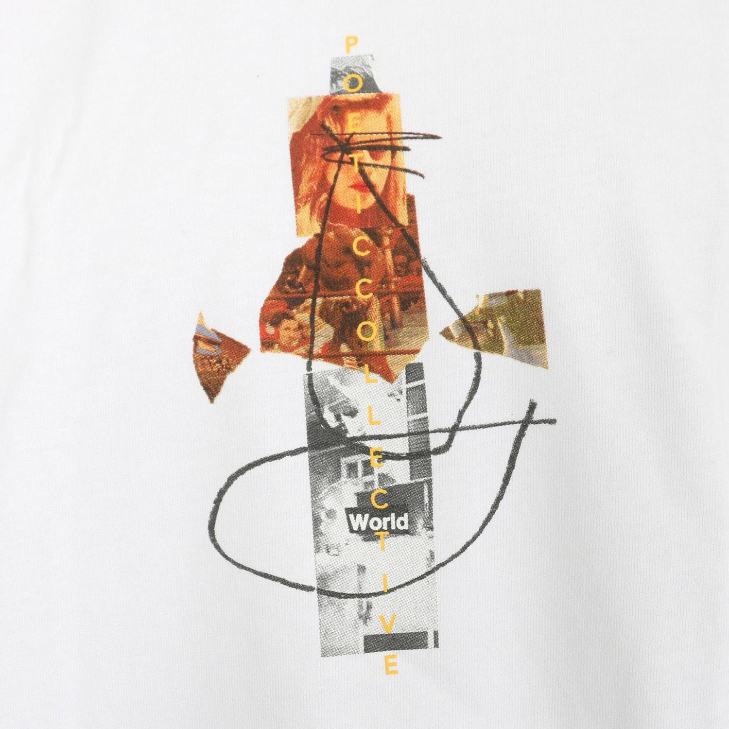 Poetic Collective World T-Shirt - White - Blowout Skateshop