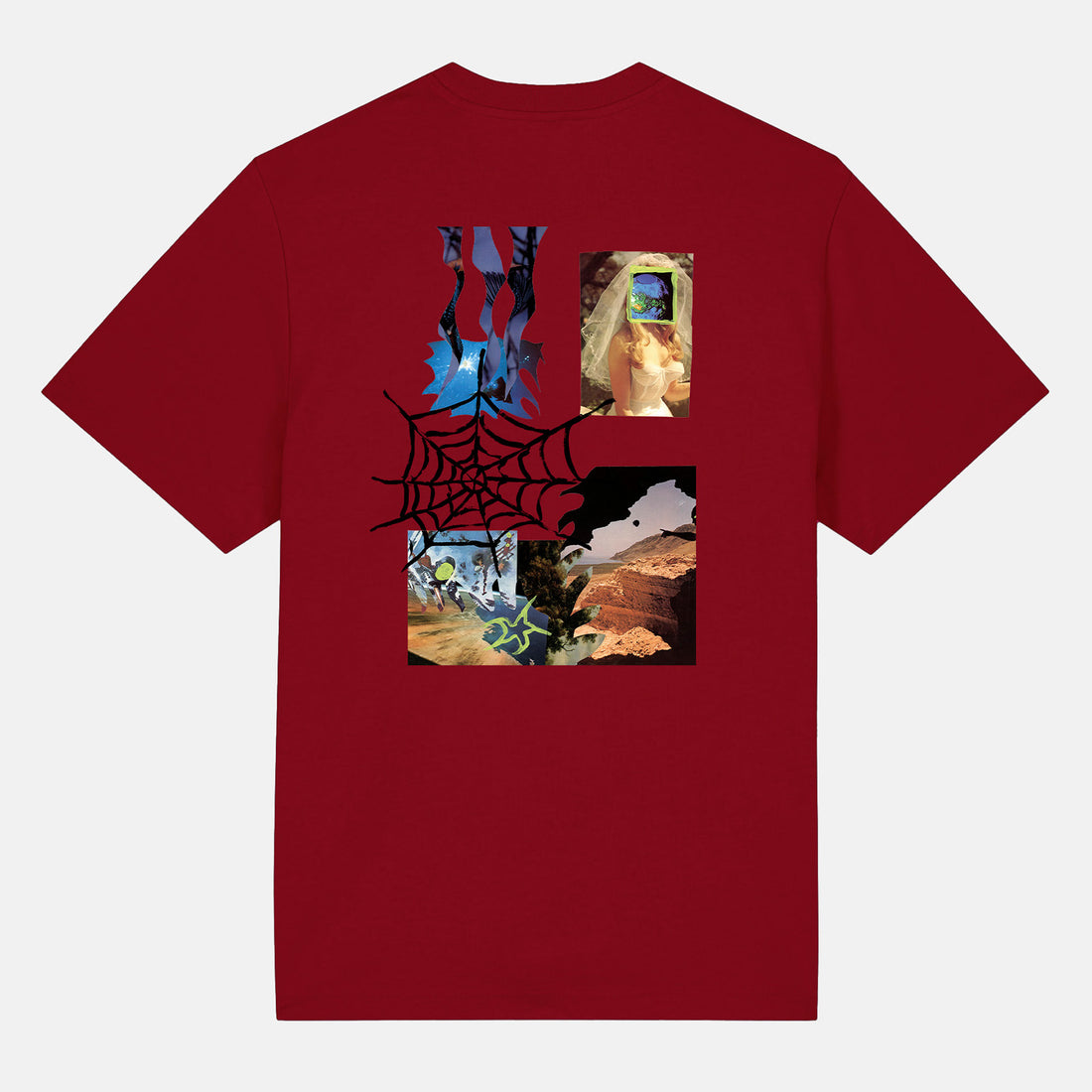 Poetic Collective Bride Collage T-Shirt - Red Rot Bild 1