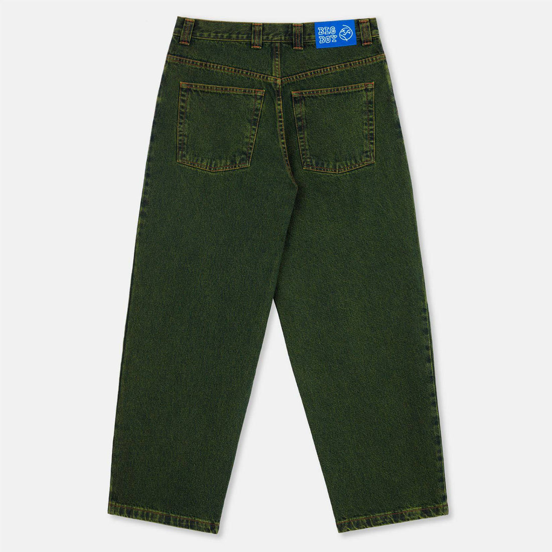 Polar Skate Co. Big Boy Pants Exist - Chartreuse/Blue - Blowout Skateshop