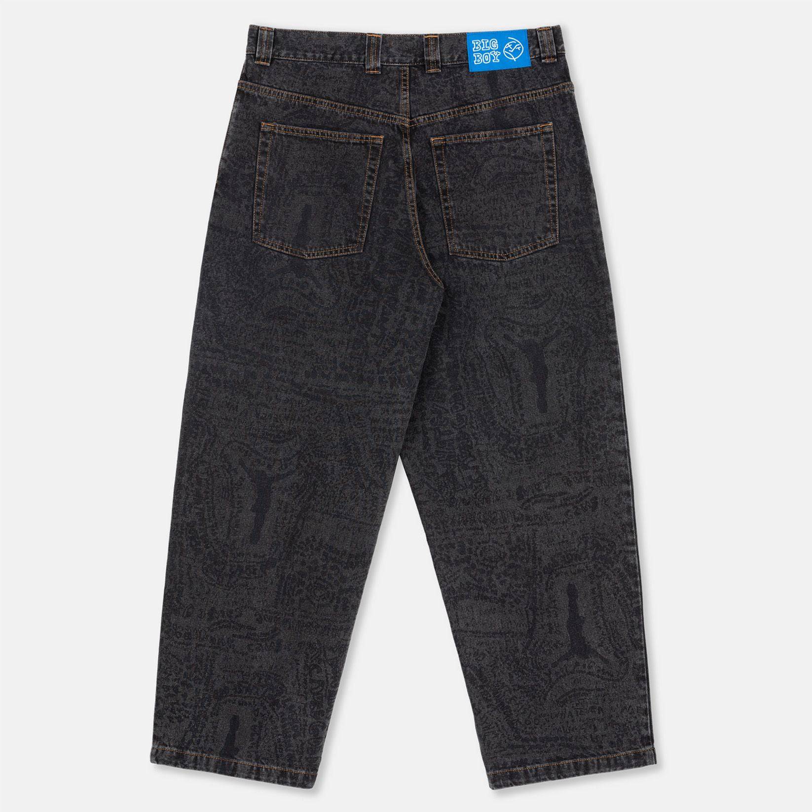 Polar Skate Co. Big Boy Pants Exist - Washed Black - Blowout Skateshop