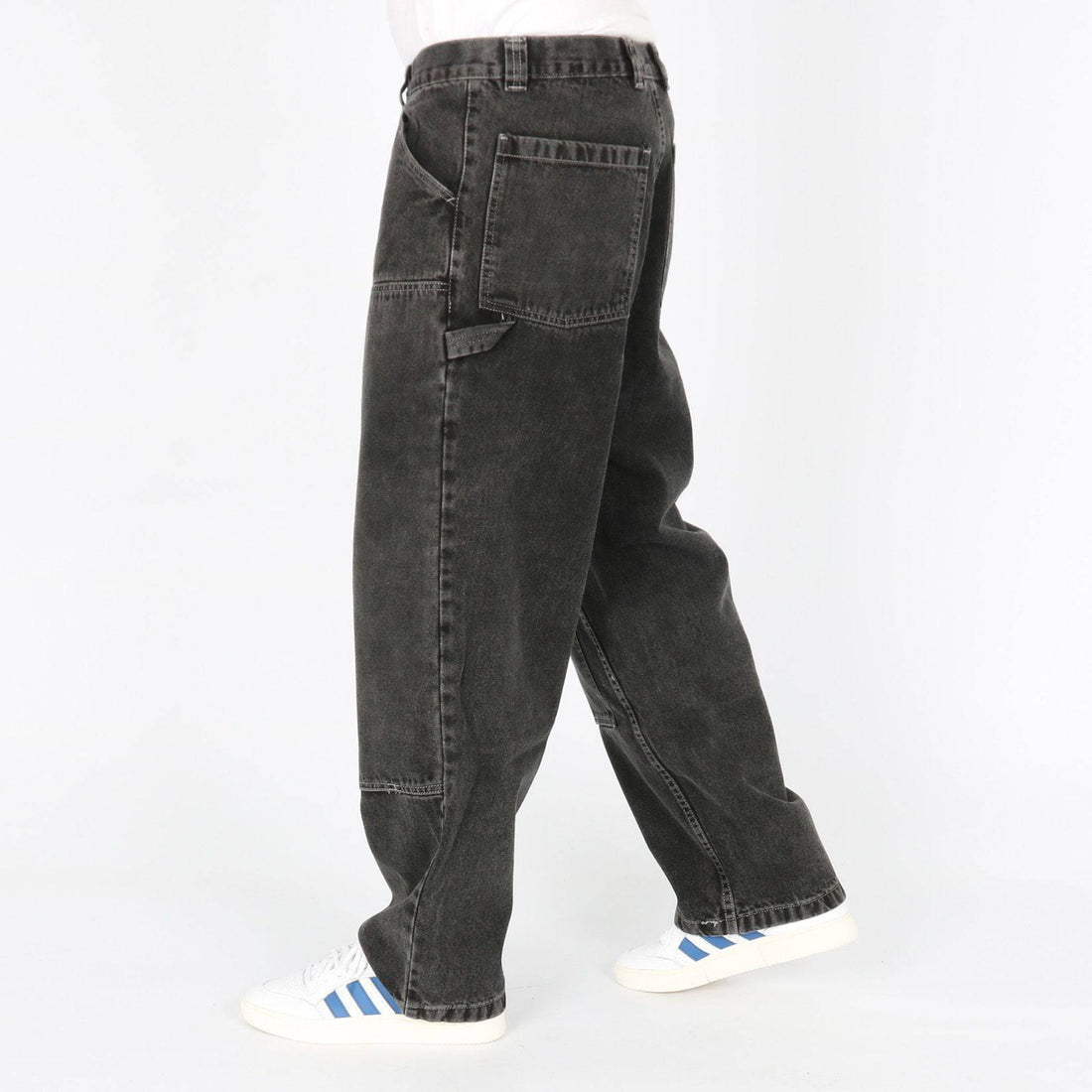 Polar Skate Co. Big Boy Work Pants - Silver Black - Blowout Skateshop