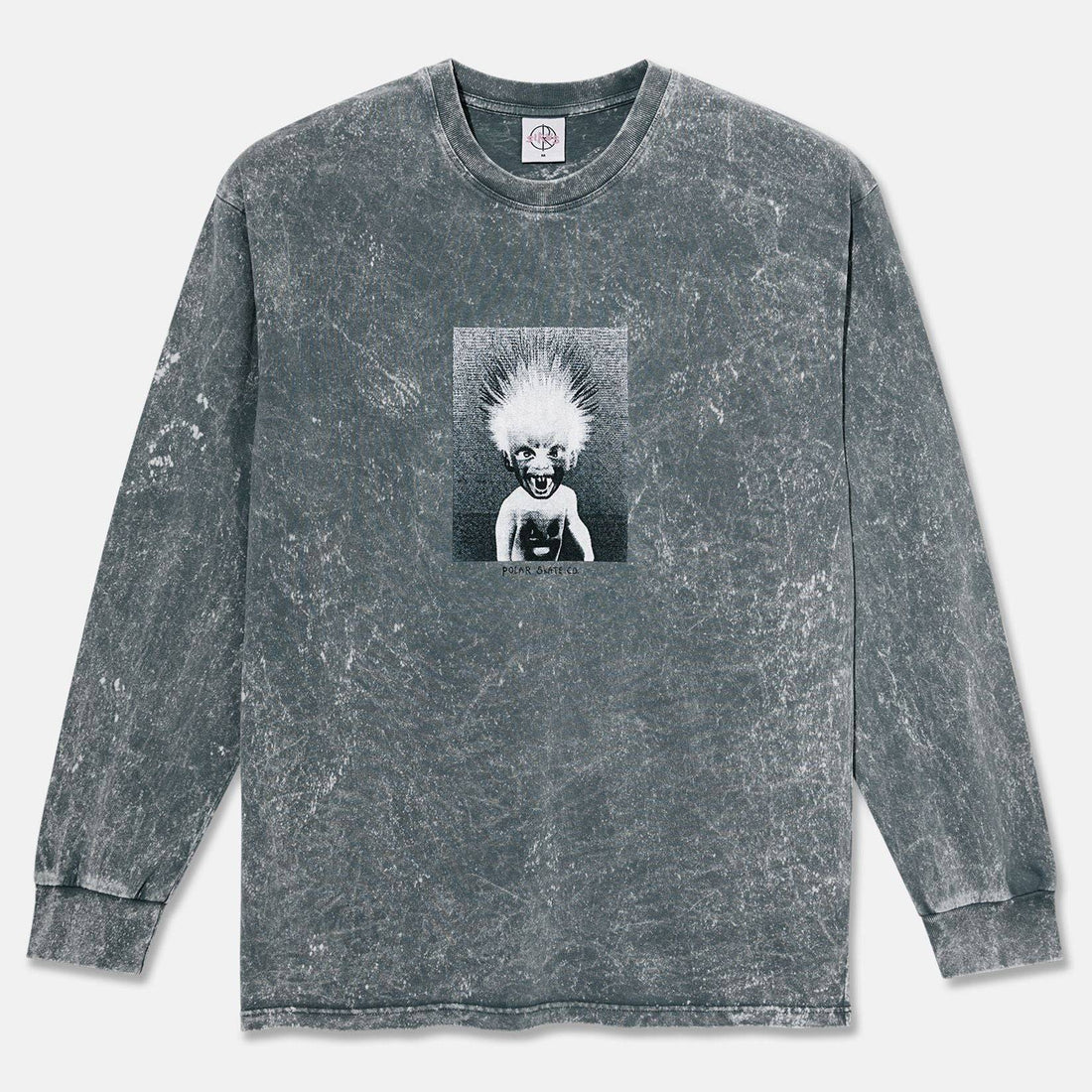 Polar Skate Co. Demon Child Acid Longsleeve - Grey - Blowout Skateshop