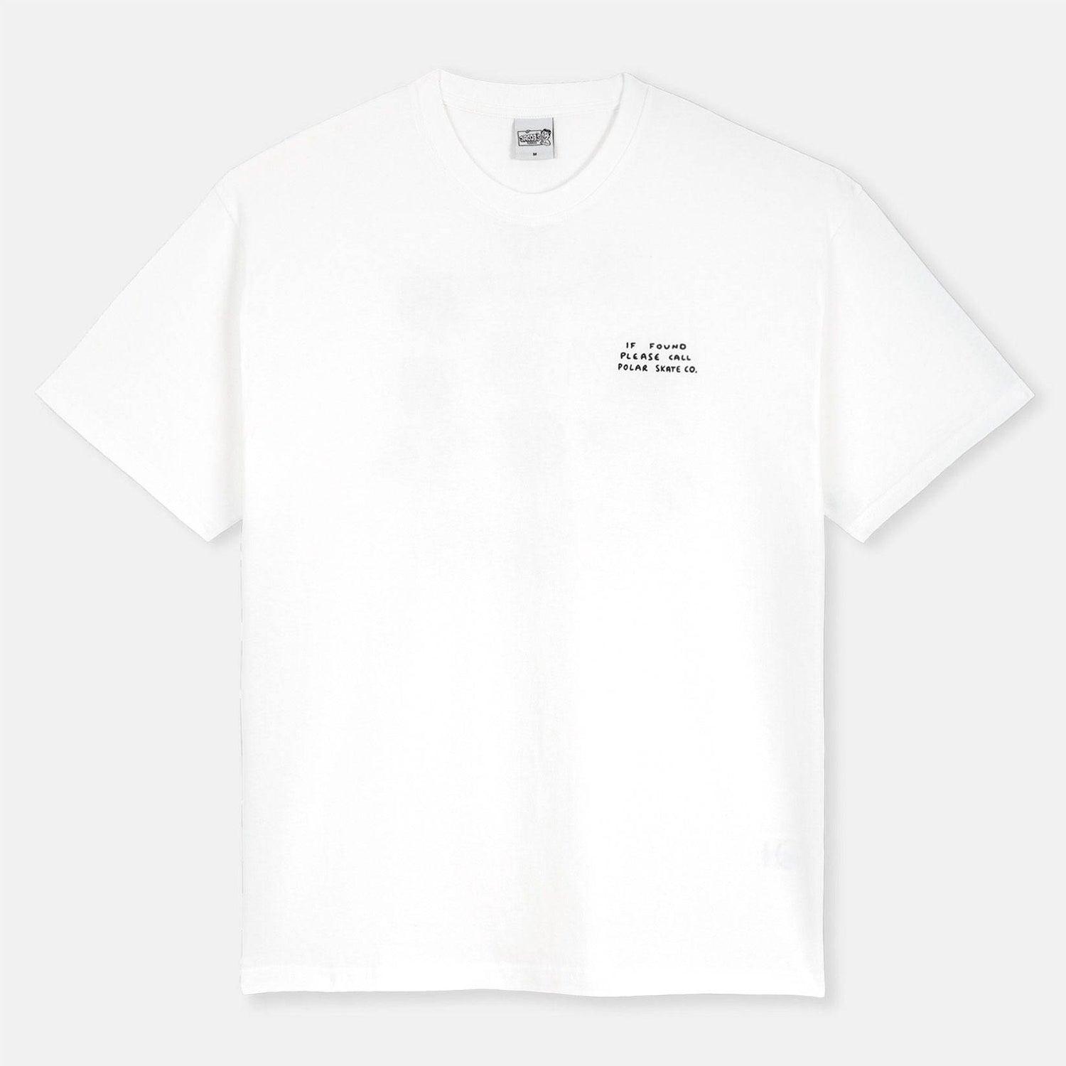 Polar Skate Co. Found T-Shirt - White - Blowout Skateshop