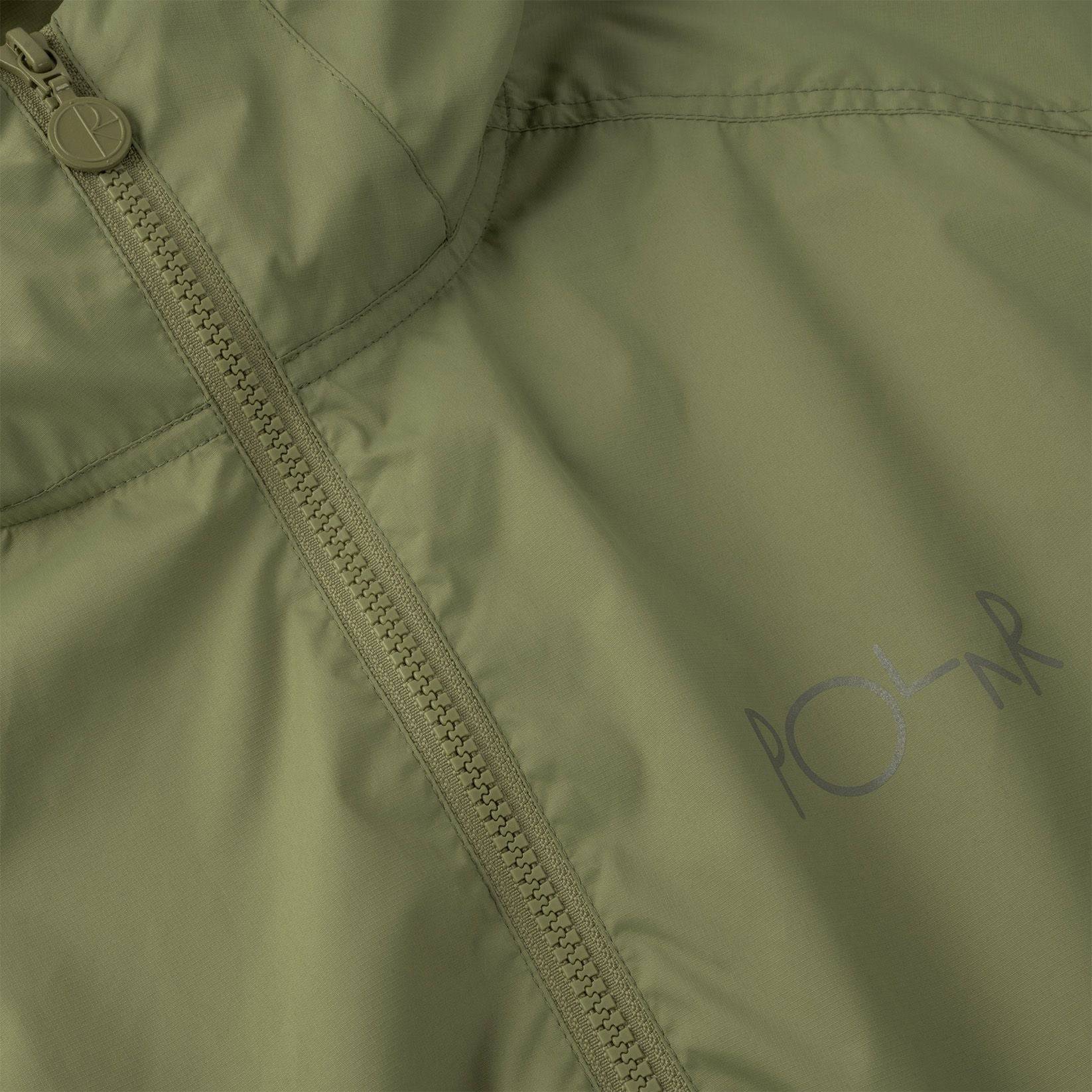 Polar Skate Co. Packable Anorak Jacke - Dirty Green - Blowout Skateshop