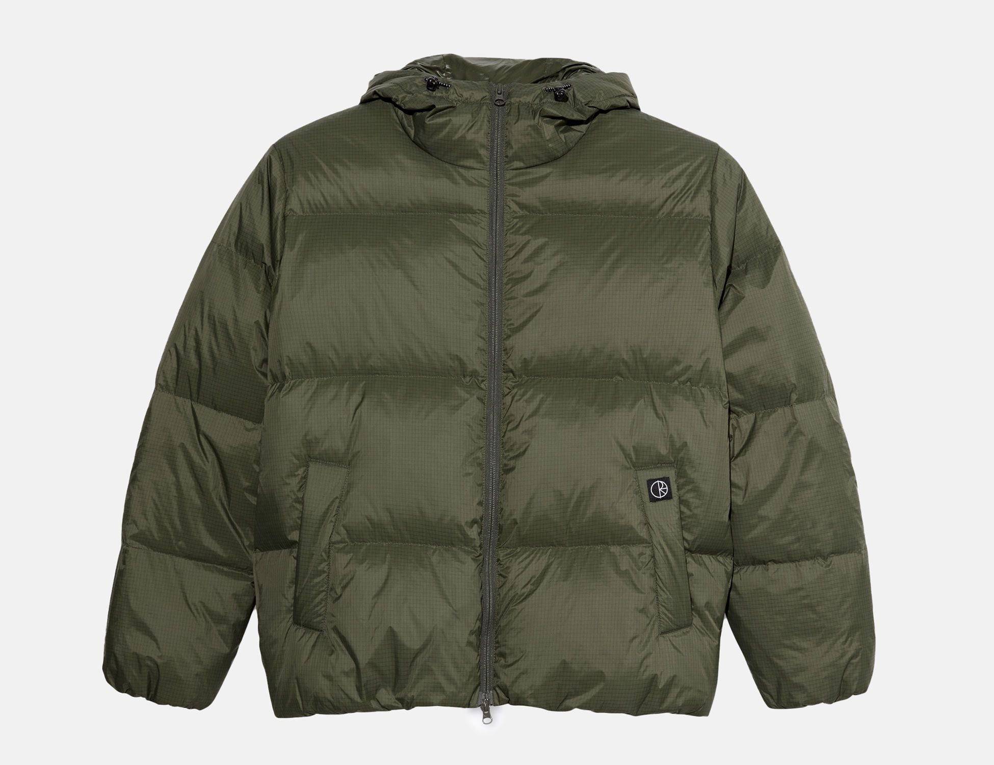 Polar Skate Co. Soft Puffer Ripstop Jacke - Grey Green - Blowout Skateshop