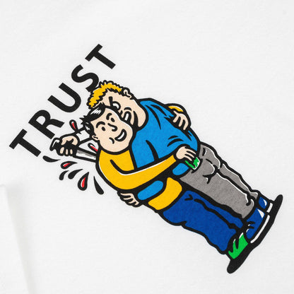 Polar Skate Co. Trust T-Shirt - White - Blowout Skateshop