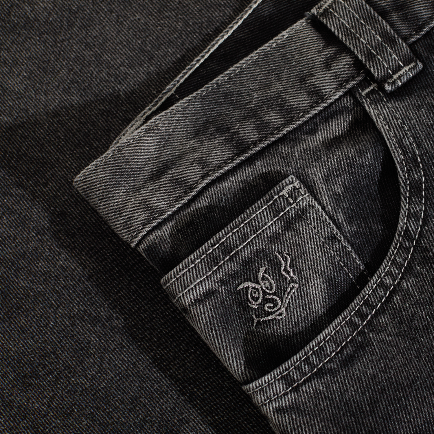 Polar Skate Co. 92! Denim Jeans - Silver Black Schwarz Bild 3