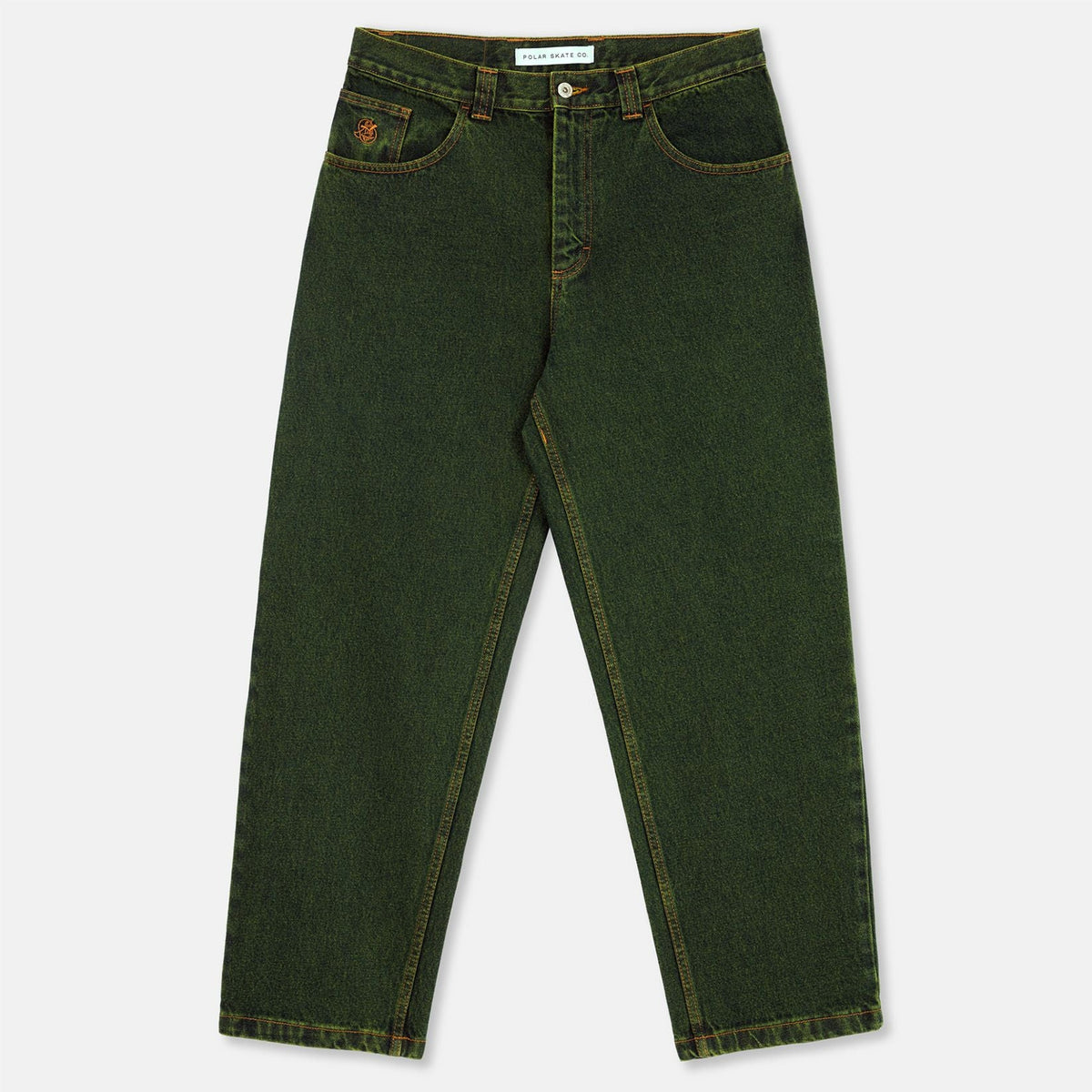 Polar Skate Co. 93! Pants - Chartreuse/Blue Grün Bild 1