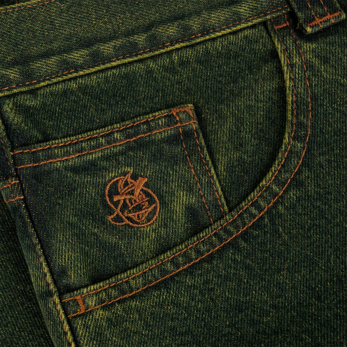 Polar Skate Co. 93! Pants - Chartreuse/Blue Grün Bild 3