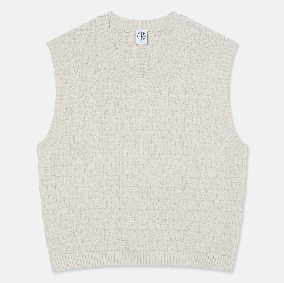 Polar Skate Co. Alex Knit Vest - Heather Beige Grey Beige Bild 1