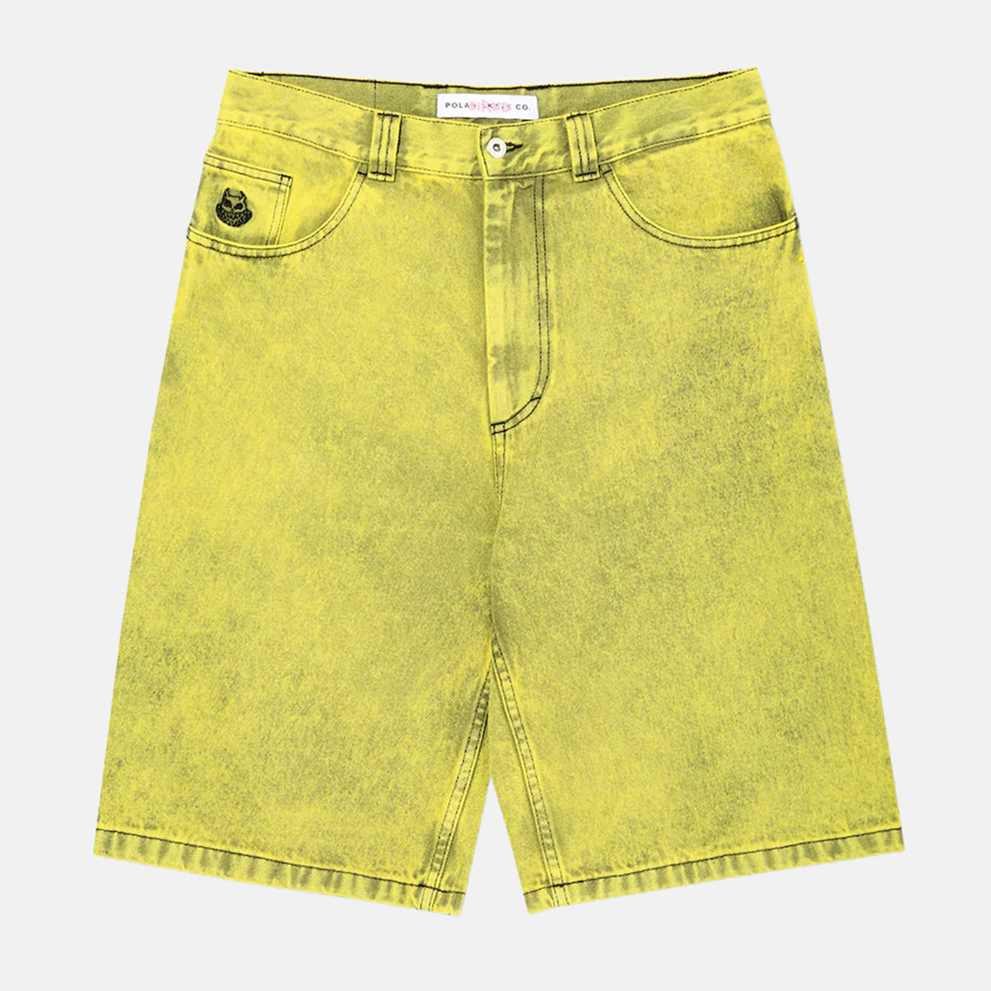 Polar Skate Co. Angel Boy Big Boy Short - Lemon Black Gelb Bild 2