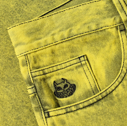 Polar Skate Co. Angel Boy Big Boy Short - Lemon Black Gelb Bild 3