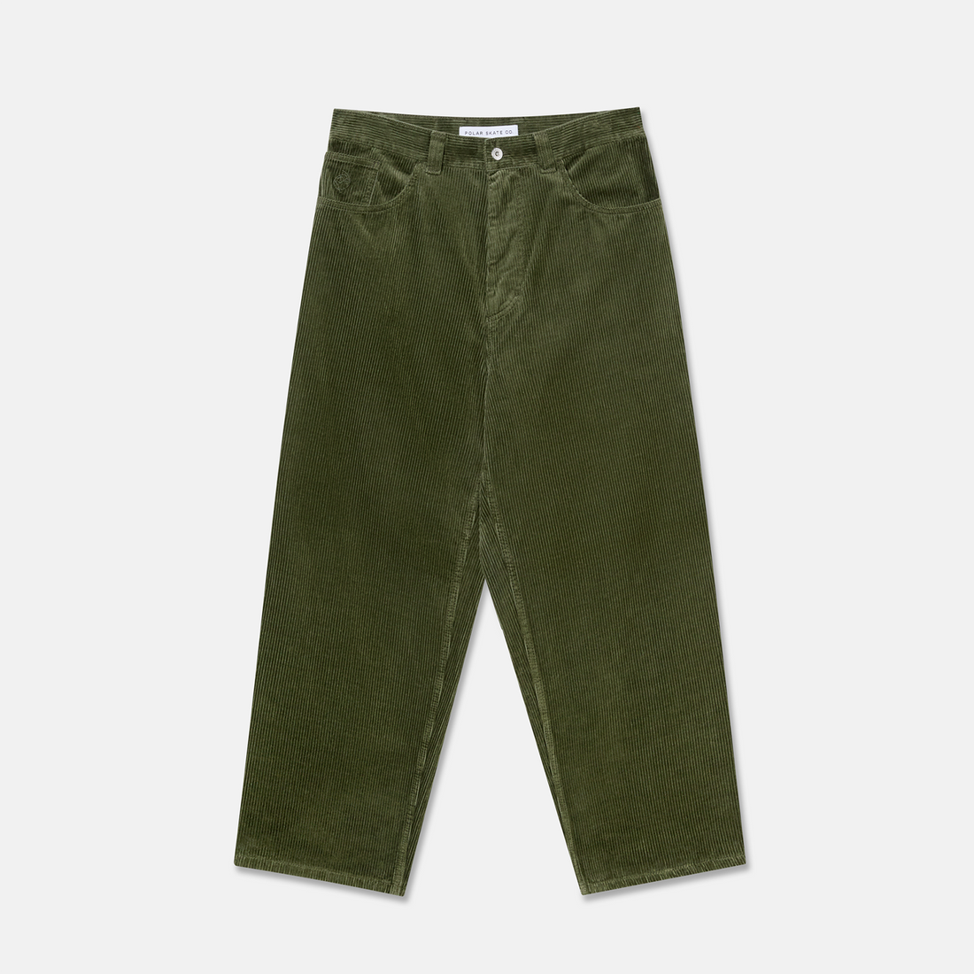 Polar Skate Co. Big Boy Cord Pant - Uniform Green Grün Bild 1