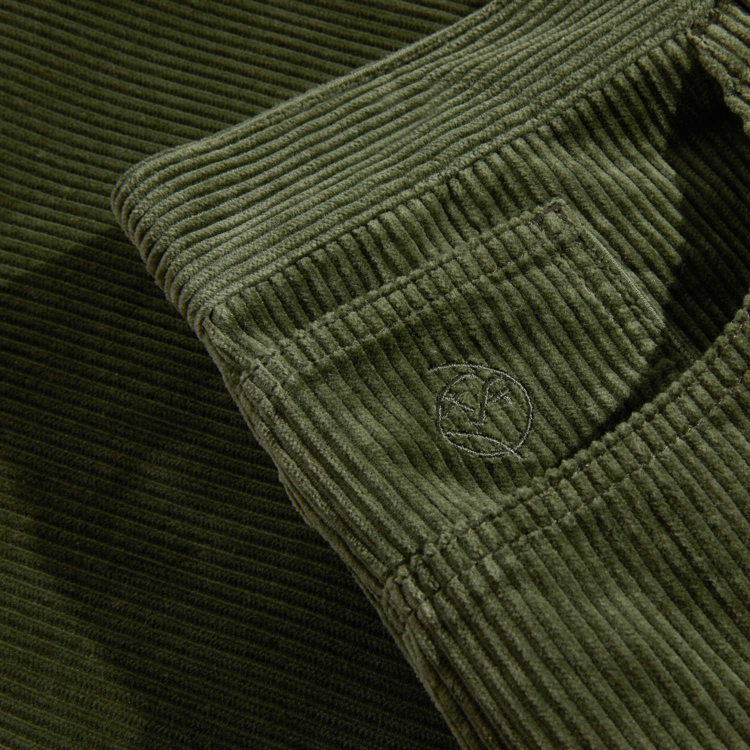Polar Skate Co. Big Boy Cord Pant - Uniform Green Grün Bild 4