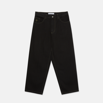 Polar Skate Co. Big Boy Denim Baggy Pant - Black / Dark Olive Schwarz Bild 1