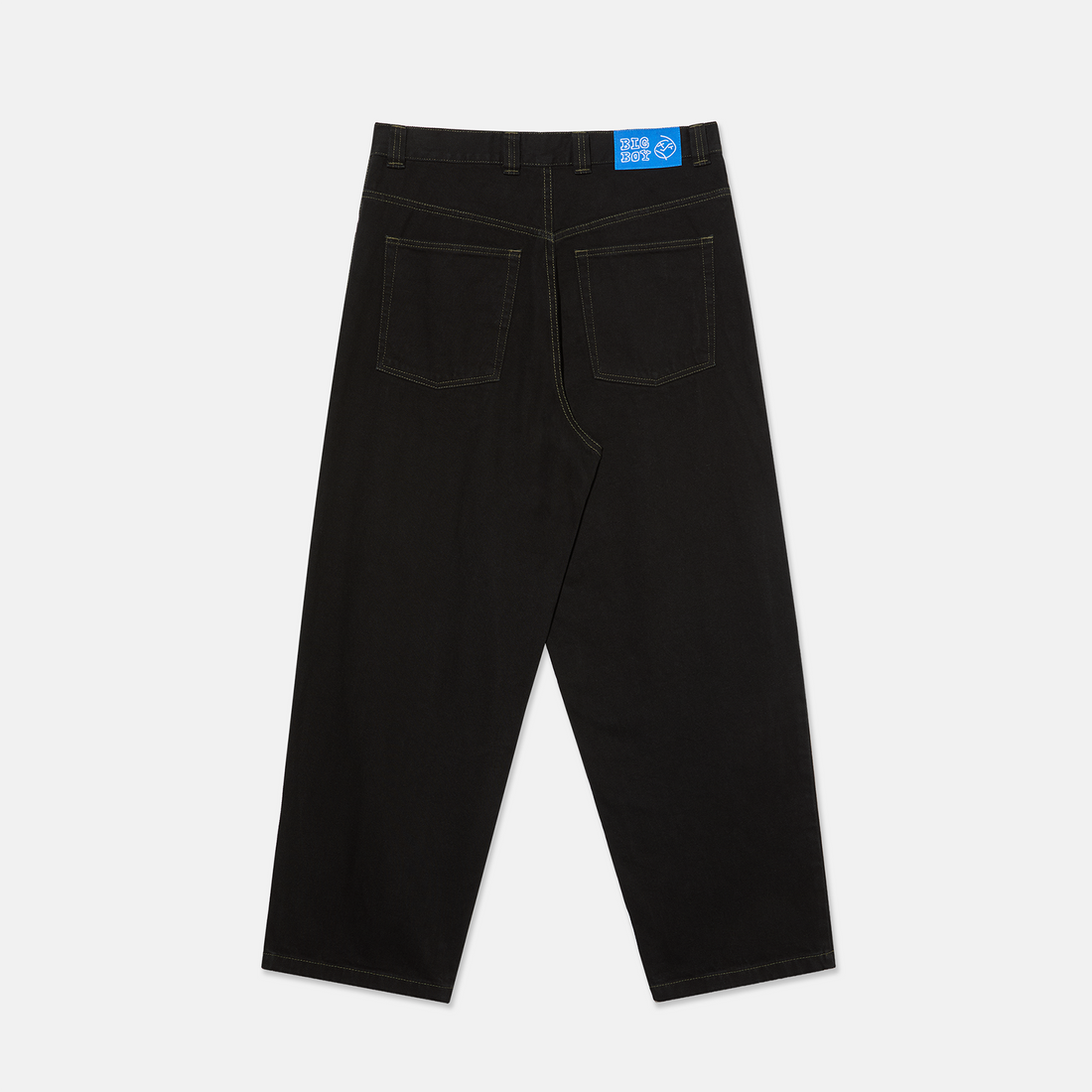 Polar Skate Co. Big Boy Denim Baggy Pant - Black / Dark Olive Schwarz Bild 2