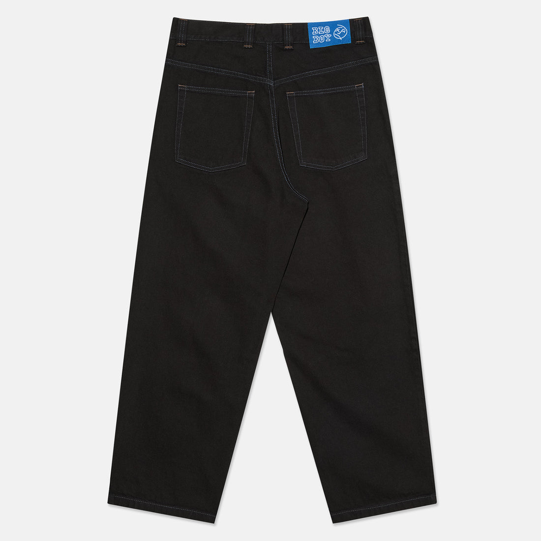 Polar Skate Co. Big Boy Pant - Black / Blue - Stitching Schwarz Bild 1