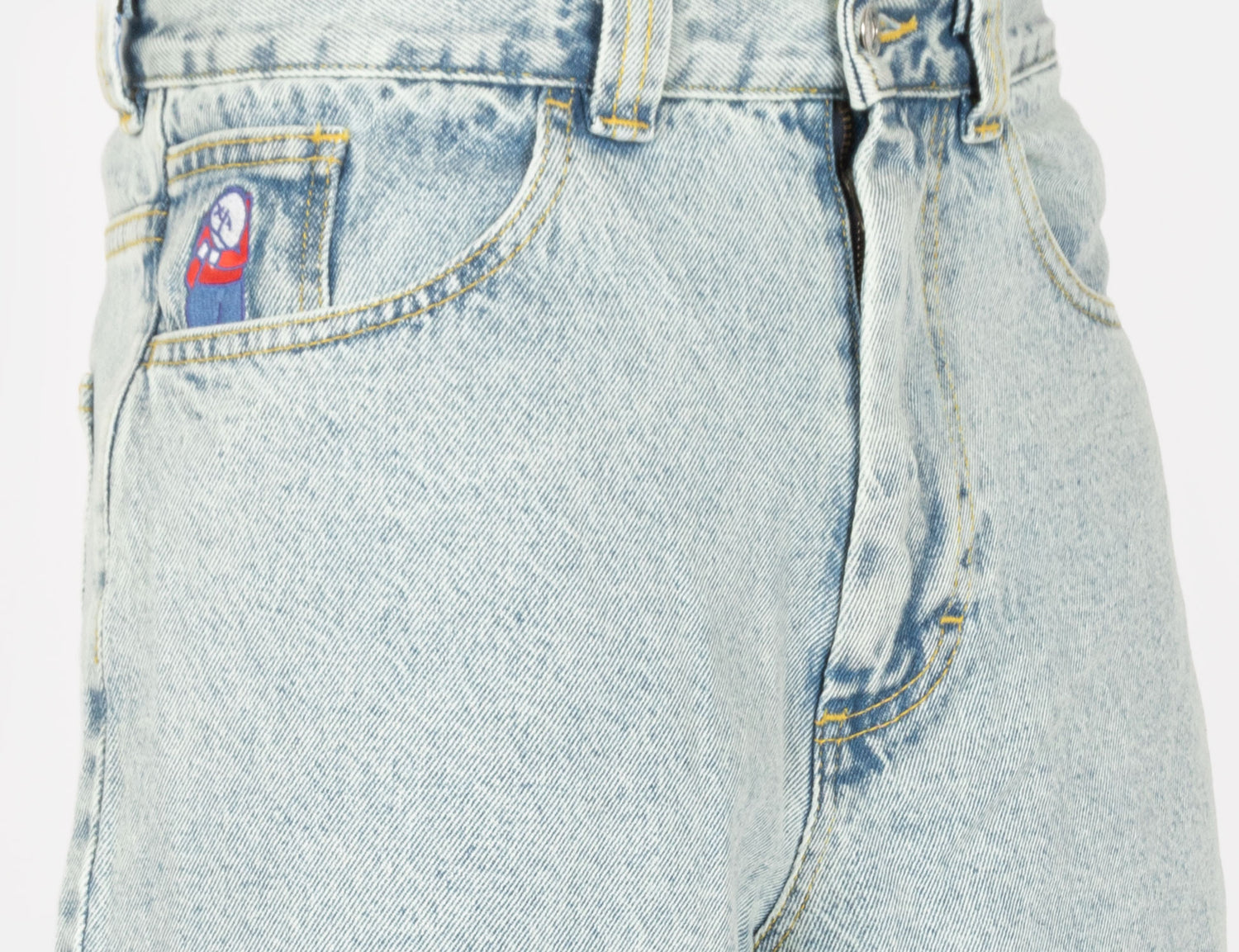 Polar Skate Co. Big Boy Short - Light Blue Schwarz Bild 3