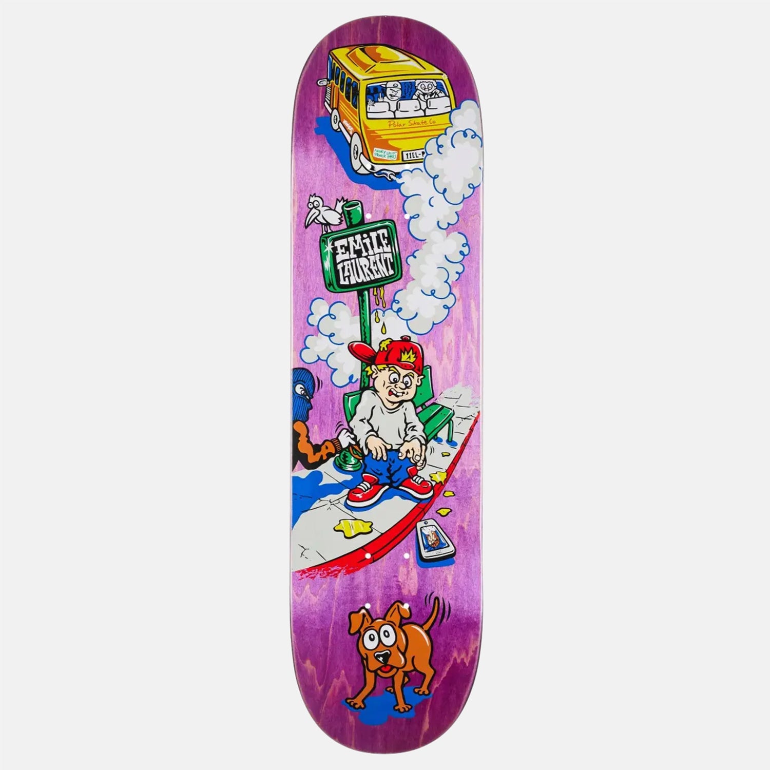 Polar Skate Co. Emile Laurent - Bus Stop 8.25 Deck Mehrfarbig Bild 1