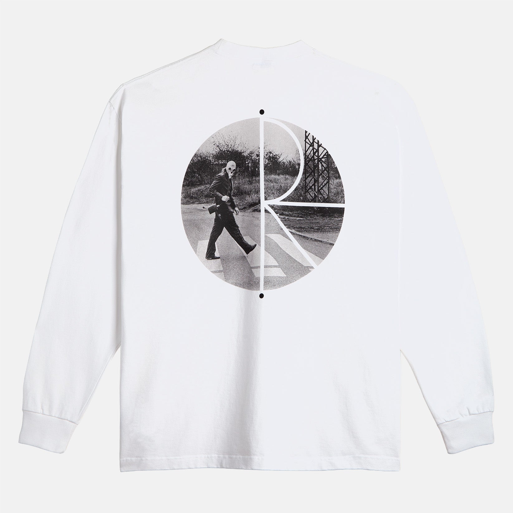 Polar Skate Co. Fill Logo Klez Crossing Longsleeve - White Weiß Bild 1