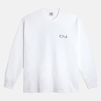 Polar Skate Co. Fill Logo Klez Crossing Longsleeve - White Weiß Bild 2
