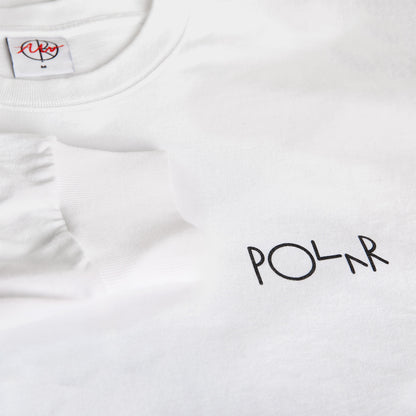 Polar Skate Co. Fill Logo Klez Crossing Longsleeve - White Weiß Bild 3